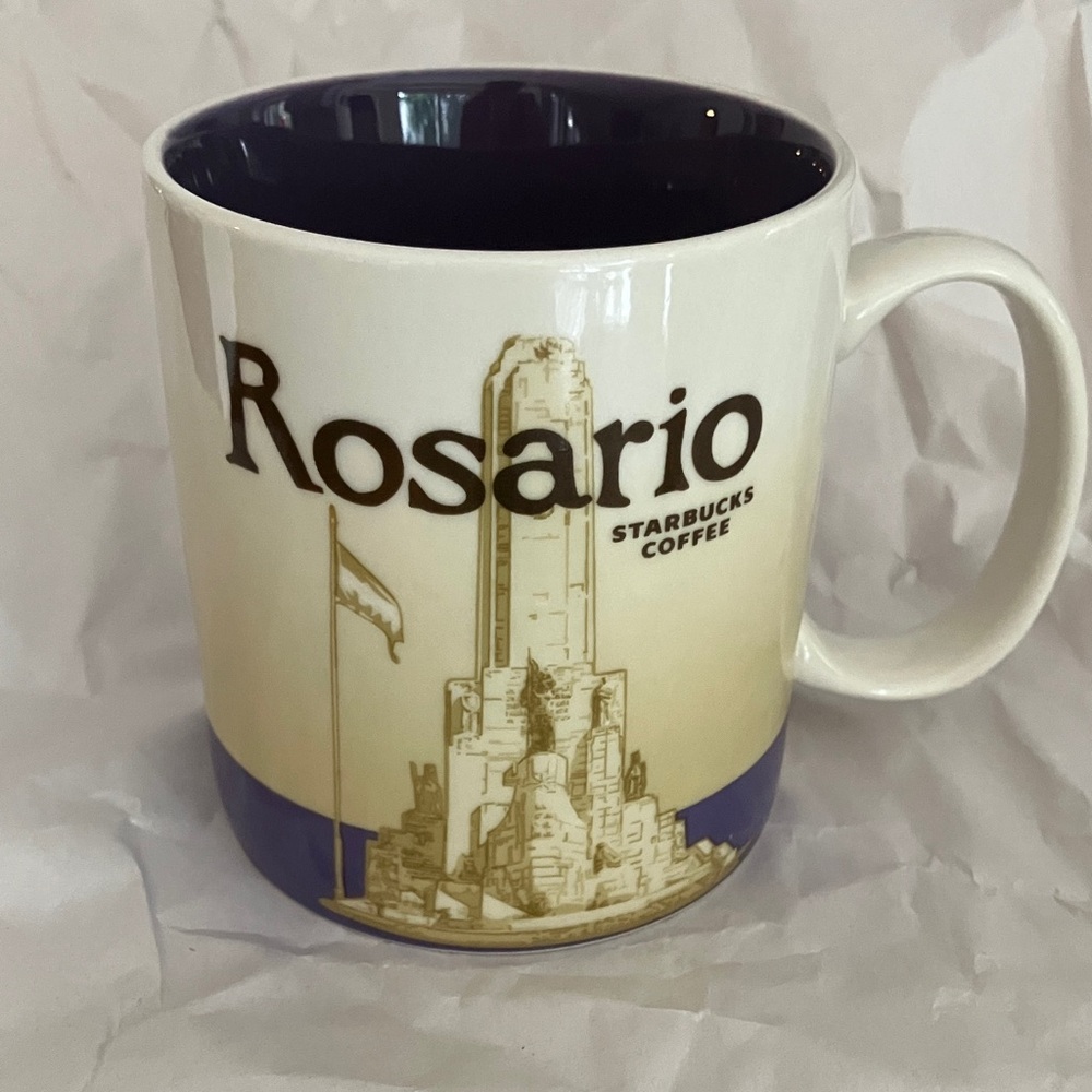 Starbucks Rosario Starbucks Mug - Cream and Blue